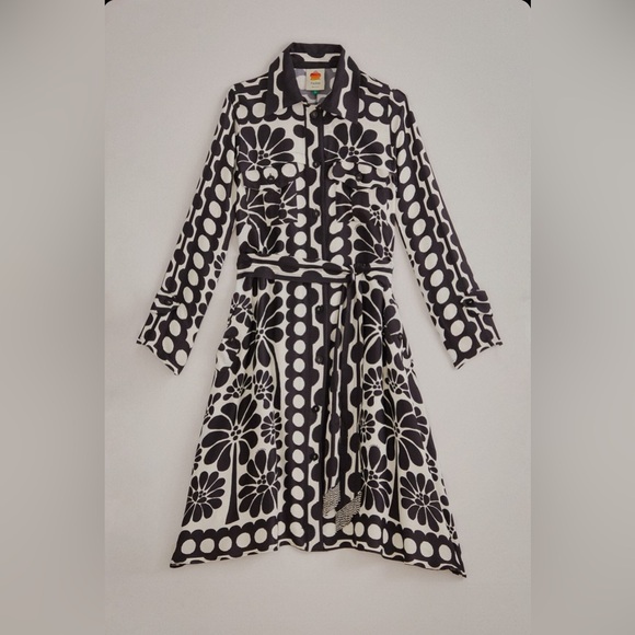 FARM Rio Dresses & Skirts - Farm Rio Black Palermo Lenzing Ecovero Viscose Chemise